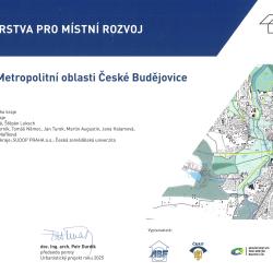 Ocenění v soutěži Urbanistický projekt roku 2025 získala Územní studie Metropolitní oblast České Budějovice.