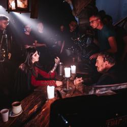 Herec John Rhys-Davies, představitel trpaslíka Gimliho, natáčel v Písku (autor: Ondřej Šimáček, Produkce PIXESO).