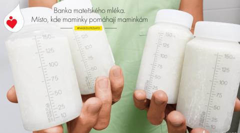 Nemocnice České Budějovice startuje kampaň na podporu Banky mateřského mléka.