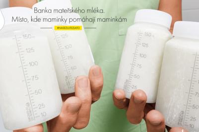 Nemocnice České Budějovice startuje kampaň na podporu Banky mateřského mléka.