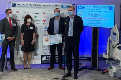 Absolutním vítězem projektu Nejlepší nemocnice ČR 2020 je Nemocnice České Budějovice.