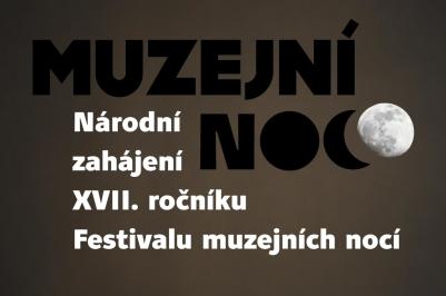 Národní zahájení Festivalu muzejních nocí 2021 v Jihočeském muzeu v Českých Budějovicích - výřez plakátu.
