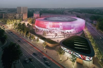Vítězný návrh od britsko-českého týmu WilkinsonEyre + Boele architekti.